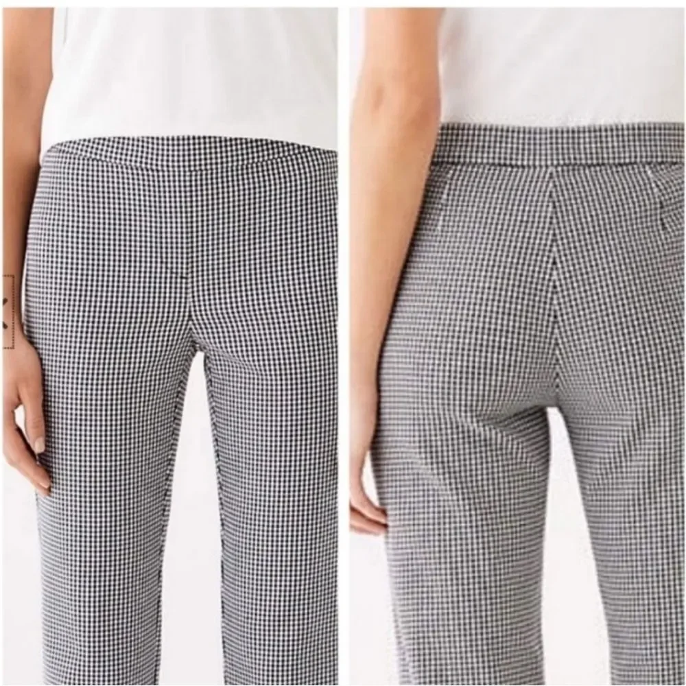 J. Jill Black & White Checkered Plaid Pants Size 24